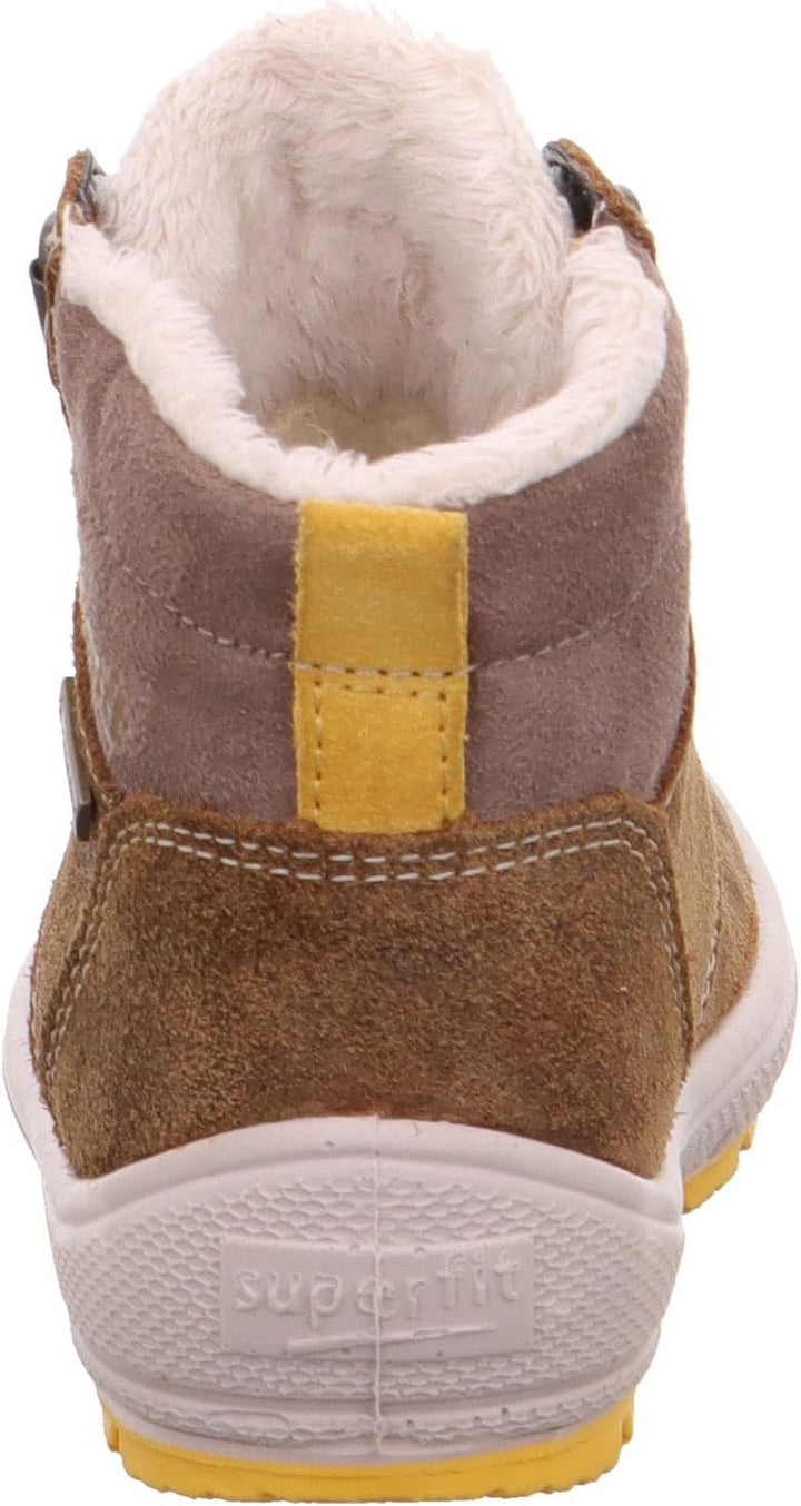 Superfit Baby-Jungen Groovy Warm Gefütterte Gore-tex Schneestiefel 19 EU Braun Gelb 3000, 19 EU Brau