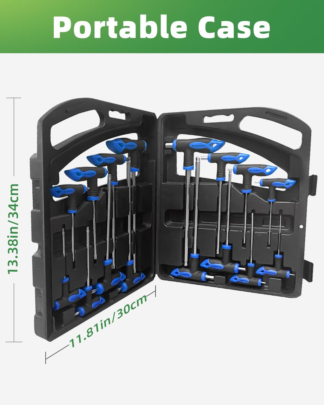 Rhinos 16 pcs Hex and Tork screw driver set with Handle