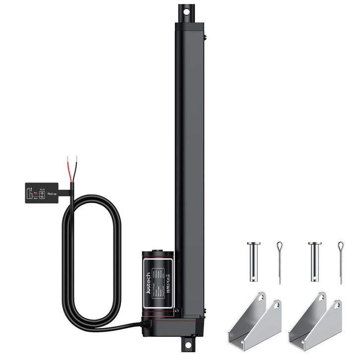 Justech Linear Actuator 300mm/12in Linearantrieb 1500N/330 LBS IP65 10mm/s Motor Lineartechnik Aktua