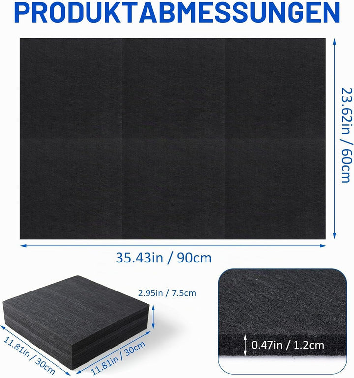 Filz Dartboard Wandschutz, Schallschutz Dartscheibe, Selbstklebender Dart Surround 60x90x1.2cm, Dart