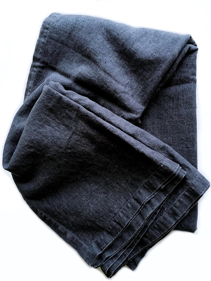 JOWOLLINA Bettüberwurf Tagesdecke Rasa aus 100% Leinen Stonewashed (Anthrazit, 250x275 cm) Anthrazit