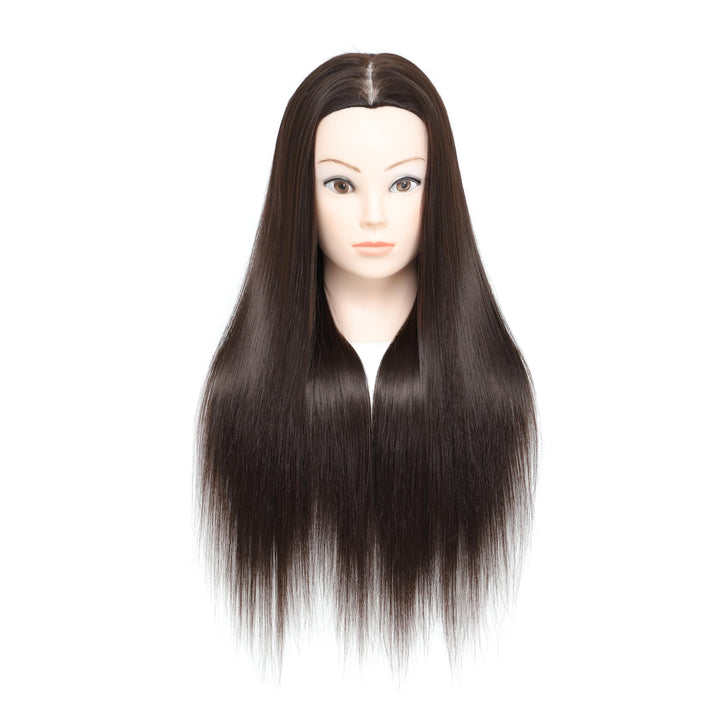 Training Kopf, 26-28" 100% synthetische Faser lange Haare Friseur Kosmetologie Schaufensterpuppe Pup