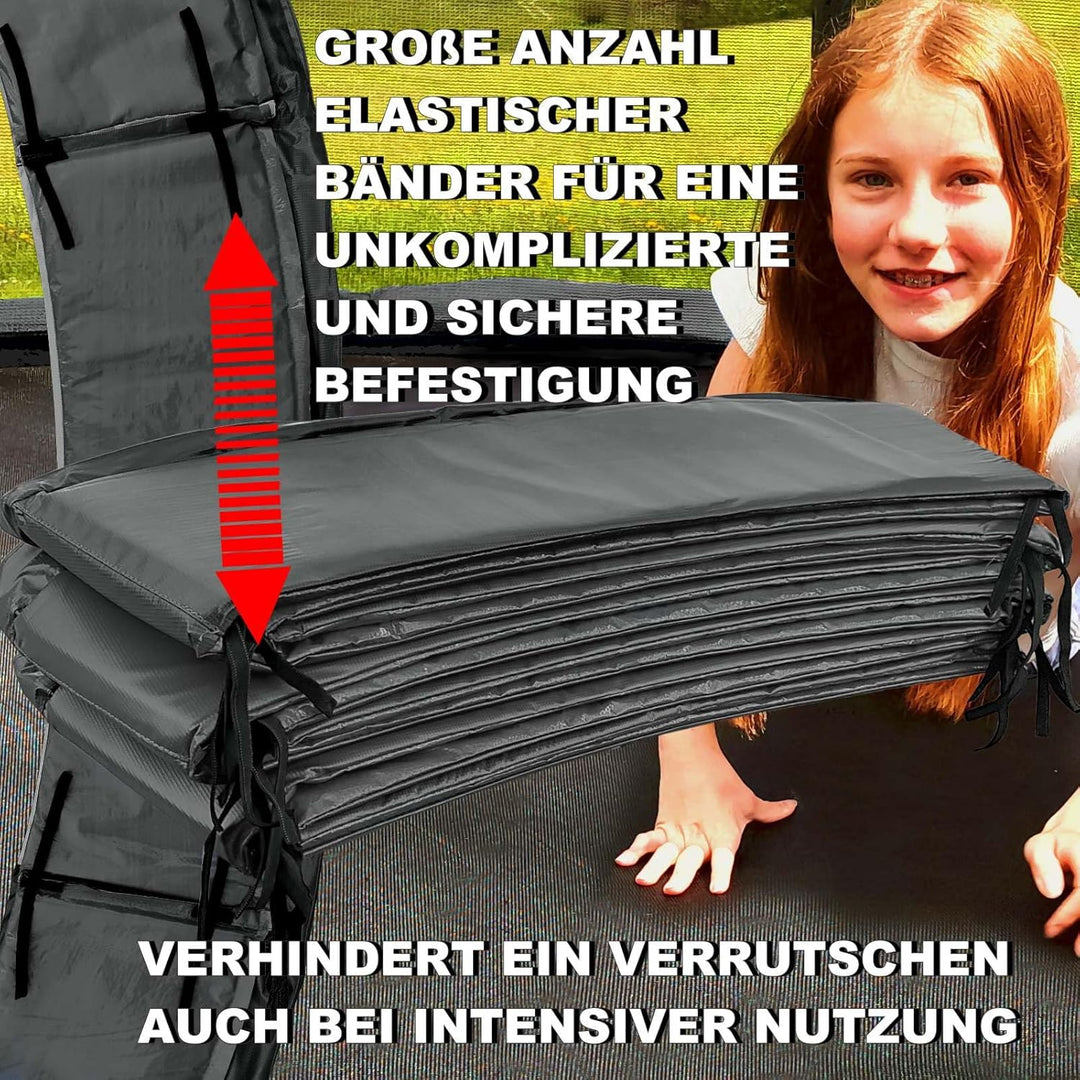 Baunsal® Trampolin Randabdeckung Ø 183 244 250 275 300 305 335 366 370 396 400 427 430 457 460 487 4