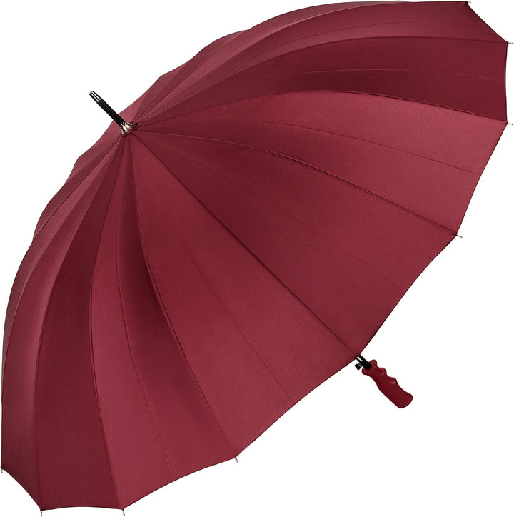 VON LILIENFELD® Regenschirm XXL Durchmesser 120 cm Gross Auf-Automatik 2-Personen 16 Segmente Cleo b