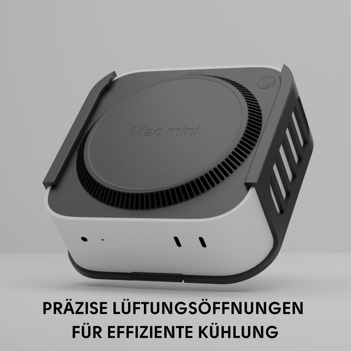 MiniMountX VESA 100x100 Halterung für Mac Mini M4 2024 | 2-in-1 Unter-Tisch Montage & Monitor VESA B