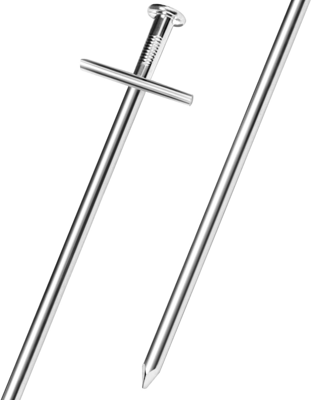 com-four® 50x Zelt-Heringe aus Stahl - Lange und robuste Erdnägel für Camping und Outdoor - ideal fü