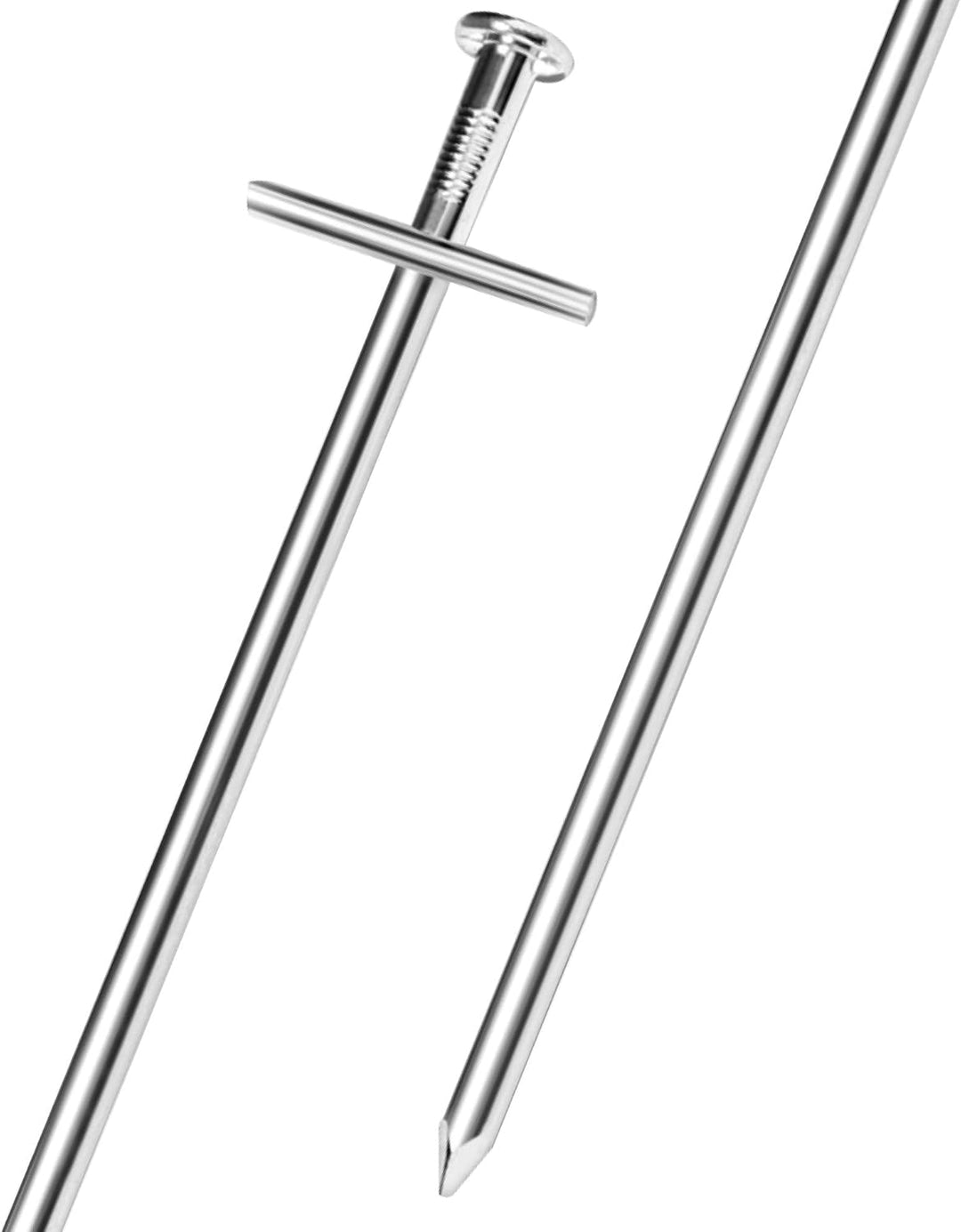 com-four® 25x Zelt-Heringe aus Stahl - Lange und robuste Erdnägel für Camping und Outdoor - ideal fü