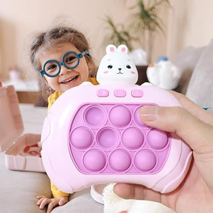 POFET Kaninchen-Fast-Push-Spiel, Stitch-Pop-it-Spiel, Quick-Push-Leucht-Popping-Spiel für Geburtstag