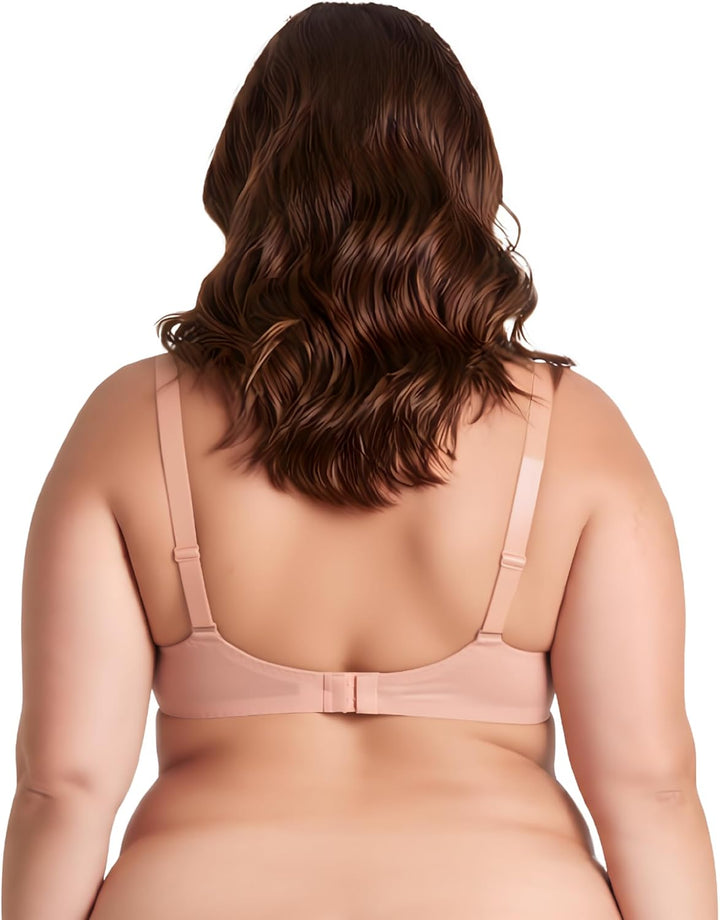 Curve Muse Damen-BH, ungefüttert, Balconette, Baumwolle, Spitze, Übergrösse, 2er- oder 3er-Pack 75B