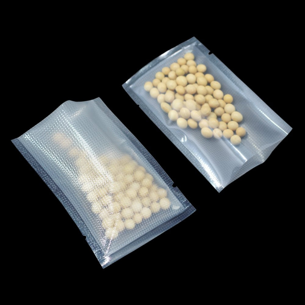 100 Stücke Poly Plastik Verpacken Taschen Öffnen Sie Oberseite Heisssiegel Vakuum Beutel Nylon Kunst