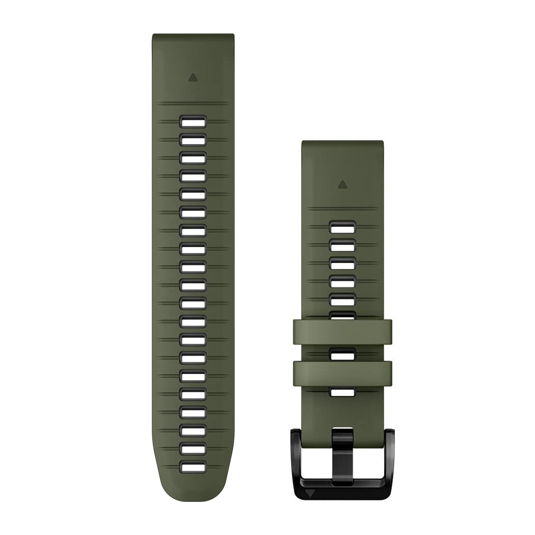 Garmin Unisex – Erwachsene QUICKFIT-Armband, Moosgrün/Graphit, 22mm