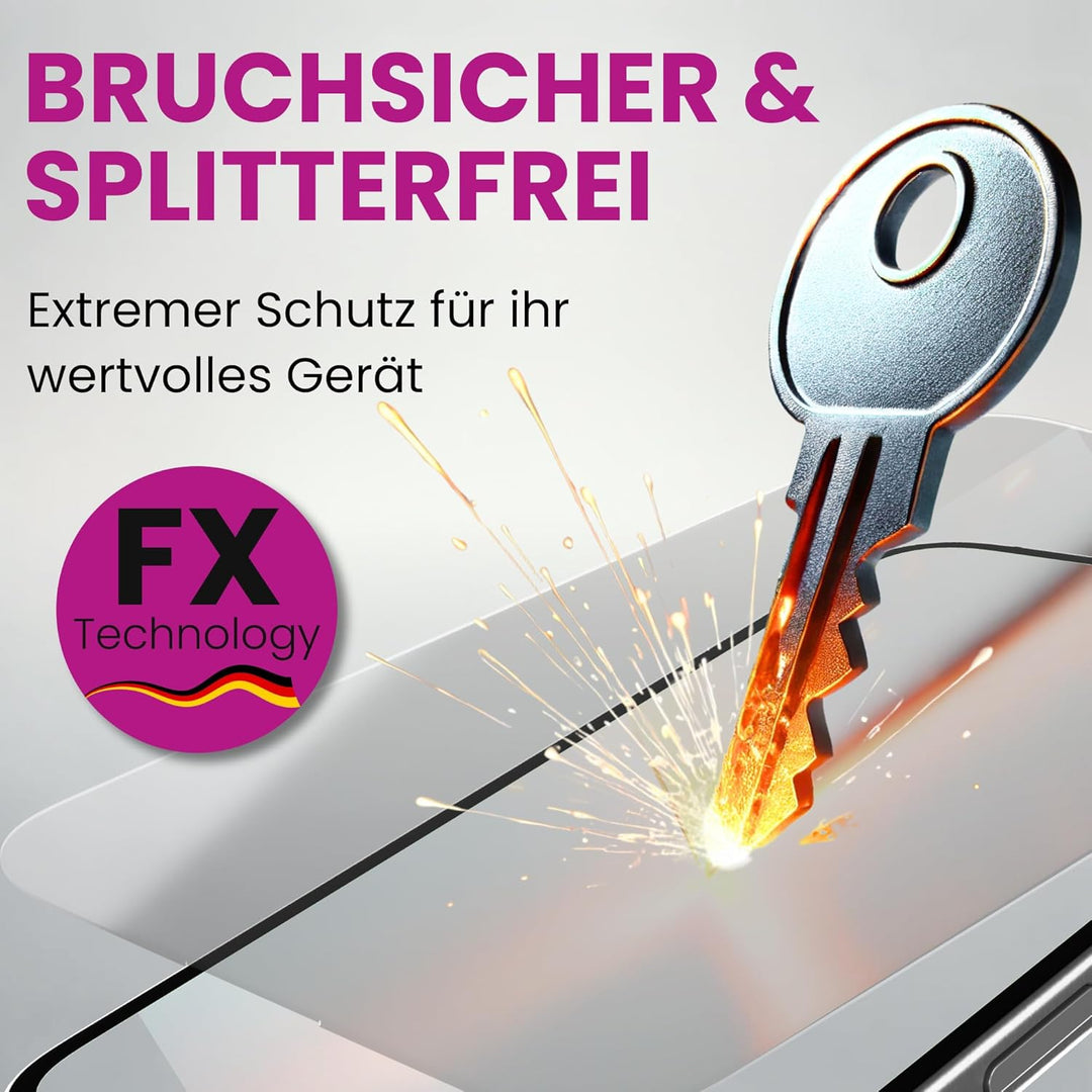 atFoliX Glasfolie kompatibel mit Apple MacBook Air 15 2023 Panzerfolie, 9H Hybrid-Glass FX Schutzpan
