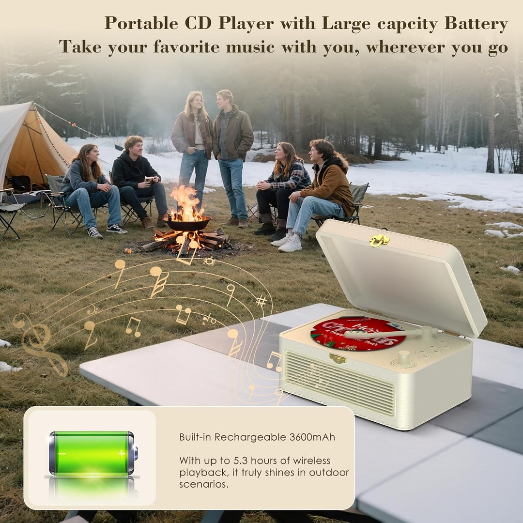 CD Player Tragbar Bluetooth: Kegaudio Radio mit CD-Player Tragbarer mit Lautsprecher Fernbedienung U