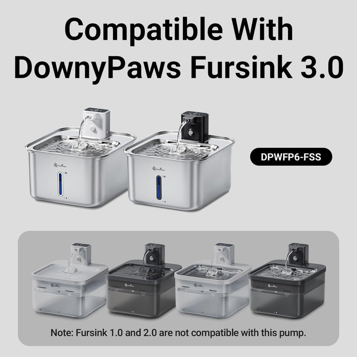 DownyPaws Katzenbrunnen Pump für DPWFP6-FSS, Weiss Wasserpumpe Weiss, Wasserpumpe Weiß