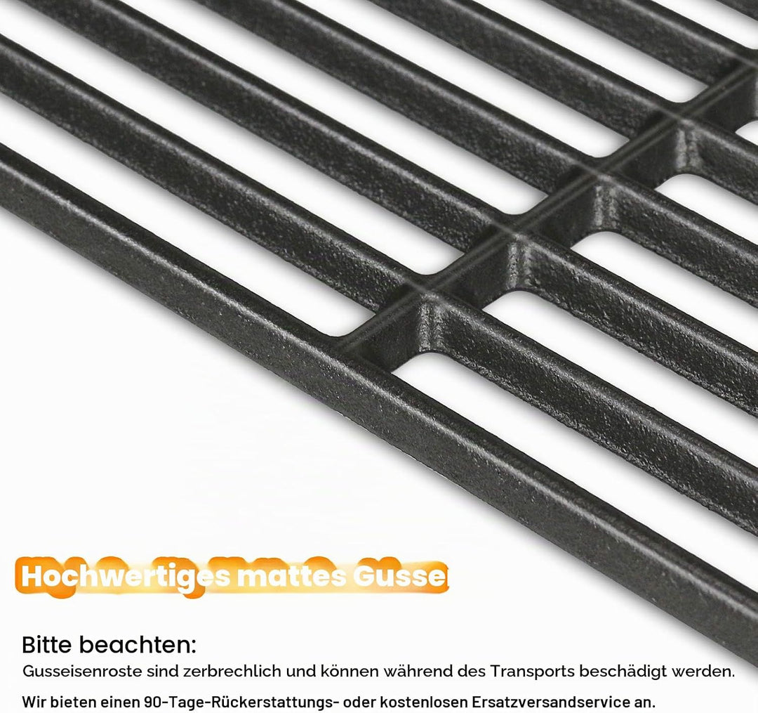 GFTIME 43 x 72,5cm Gusseisen Grillrost und Grillplatte für Charbroil Advantage 225s, Enders Boston 4