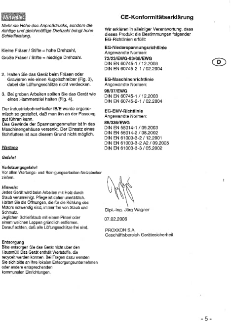 proxxon MICROMOT Multitool / Industrie Bohrschleifer IBS/E Set mit elektronischer Drehzahlregelung u