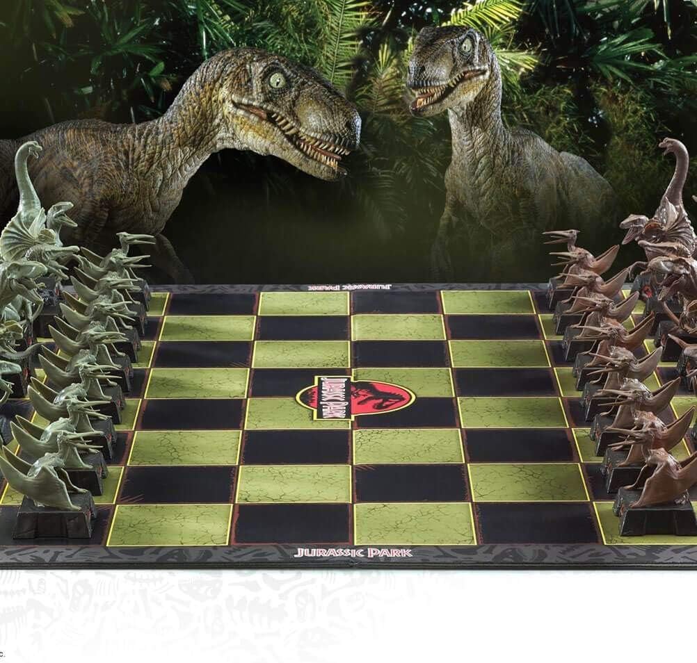 The Noble Collection Jurassic Park Chess Set Einzelbett, Einzelbett