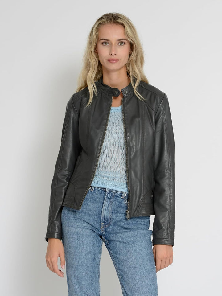 MUSTANG Damen Lederjacke 31017270 M anthra, M anthra