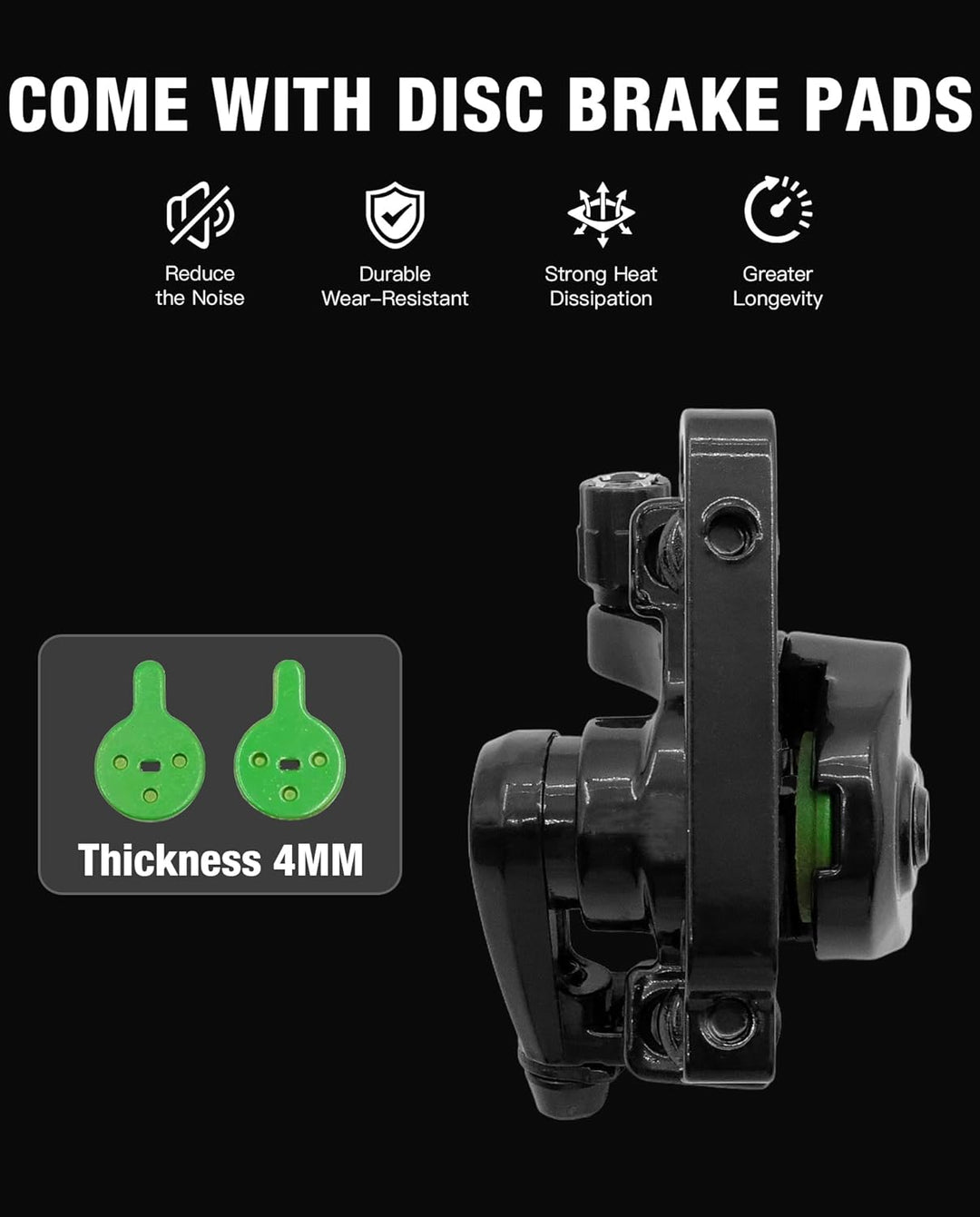 Bremssattel für Scheibenbremsen, kompatibel mit Kukirin G2 Max / G2 Pro Elektro-Scooter, die mechani