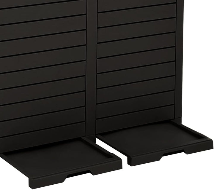 vidaXL Outdoor Mülltonne, Mülleimer mit viel Stauraum, Abfalleimer mit Doppeldeckel, Abfalltonne Mül