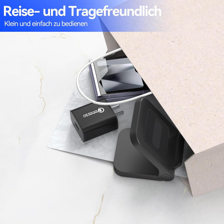 Geyo Induktive Ladestation für Samsung Galaxy Z Flip, 15W Fast Kabelloses Ladegerät für Samsung Gala