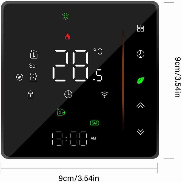 Decdeal WiFi Thermostat Wasser-Fussbodenheizung,Unterstützung Von TUYA/Smart Life,Google Home,Progra