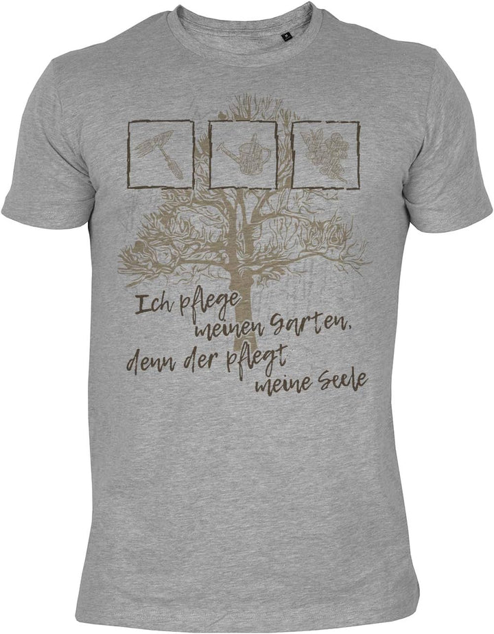 Gärtner Motiv T-Shirt, Garten Sprüche Shirt Hobbygärtner : Ich Pflege Meinen Garten, denn der pflegt