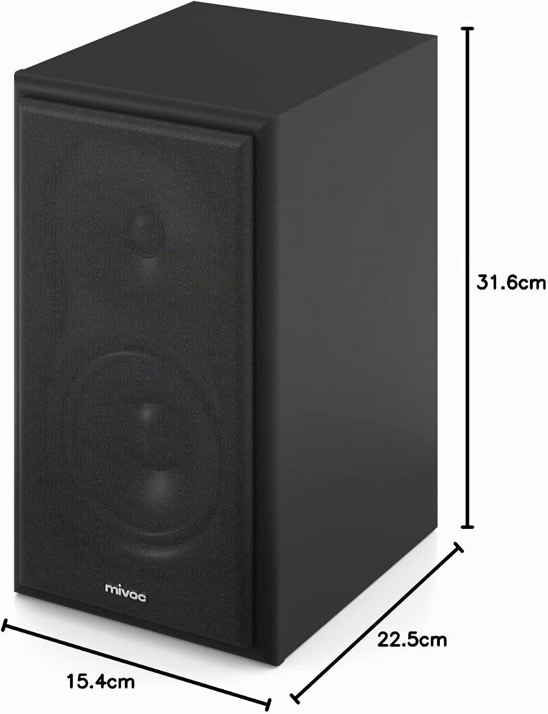 mivoc HM5 HiFi Lautsprechersystem (1 Paar)