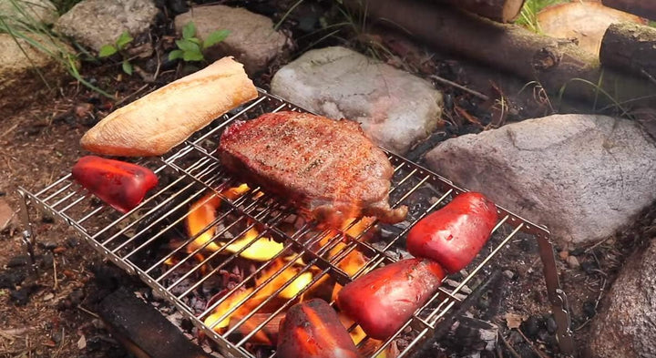 Bitty Big Q Campinggrill aus 316 Edelstahl, ultrakompakt, tragbar, leicht