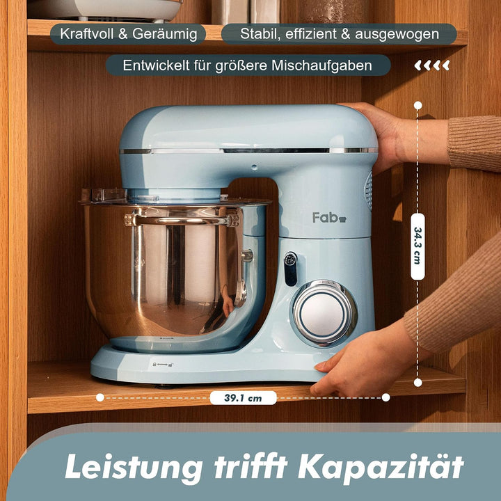 Fab-Serie 8L Küchenmaschine von Kitchen in the box, leistungsstarke Rührmaschine bis zu 2000W, ideal