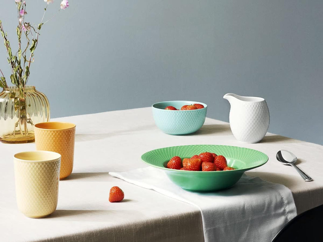 Lyngby Porcelæn Schale Ø13 cm Rhombe Color Mix &amp; Match aus Porzellan, mint 13cm Aqua, 13cm Aqua