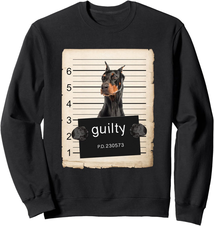 Doberman Pinscher Dog mug shot Sweatshirt