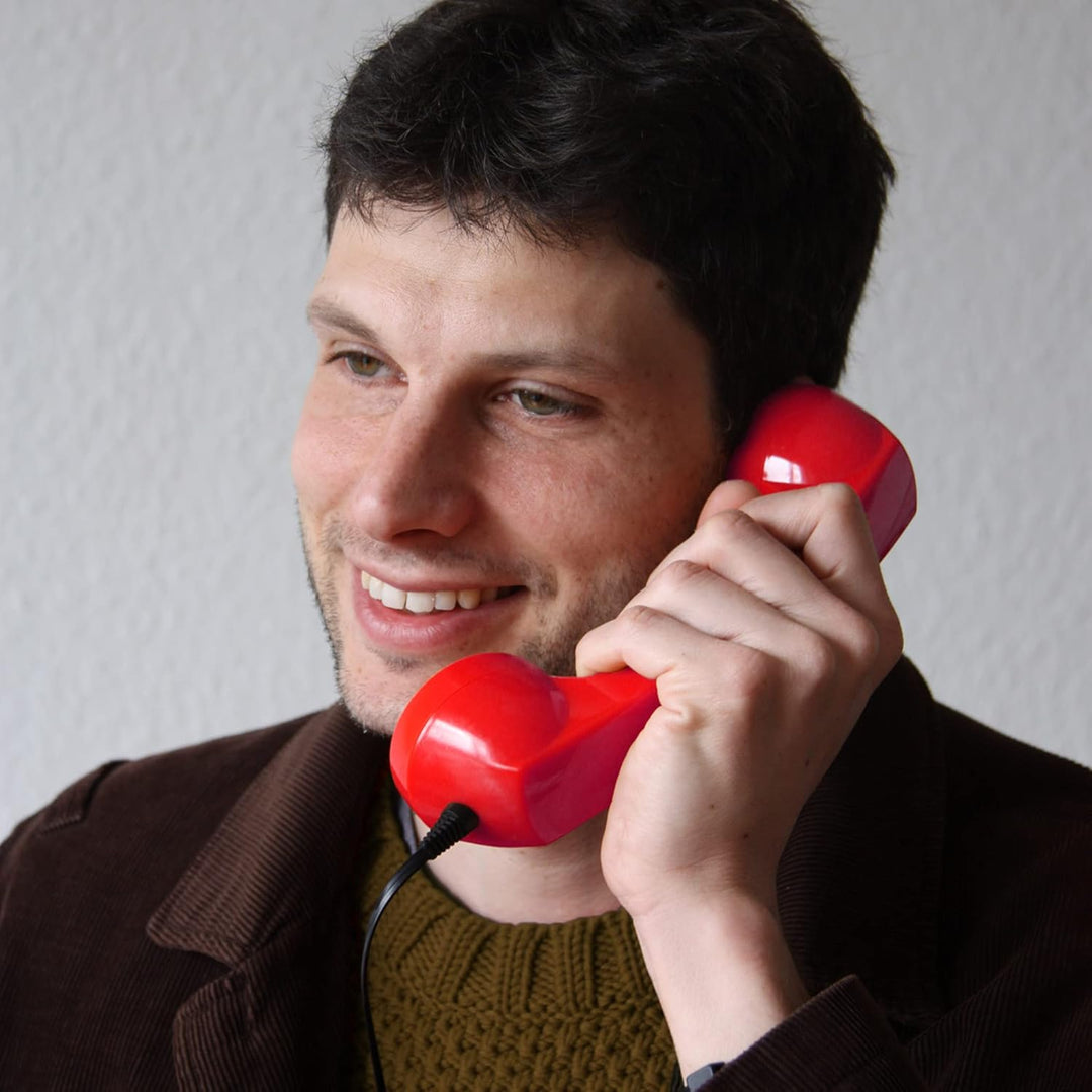 Opis 60s Micro - Retro Handyhörer für Android Smartphones, Tablets, Notebooks und Handys in der Form