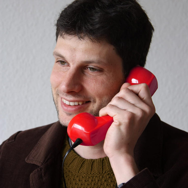 Opis 60s Micro - Retro Handyhörer für Android Smartphones, Tablets, Notebooks und Handys in der Form