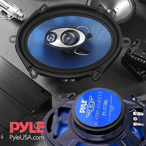 Pyle Auto Lautsprecher 5x7 Zoll 3 Wege Set 300W - Einbaulautsprecher Auto Kfz Lautsprecher mit Hocht
