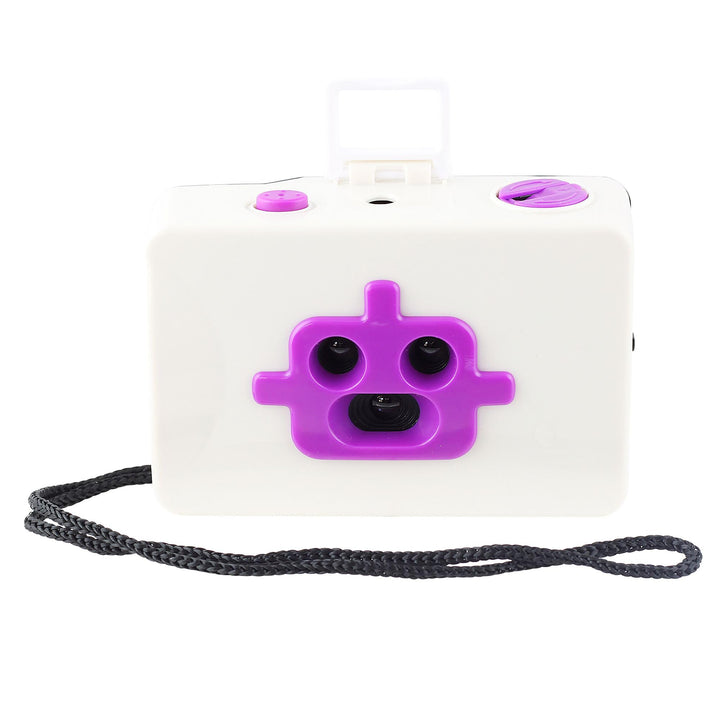 Freak Scene® 3 Linsen Roboter Kamera - 35mm – Farbe: weiss/lila, Weiss/Lila