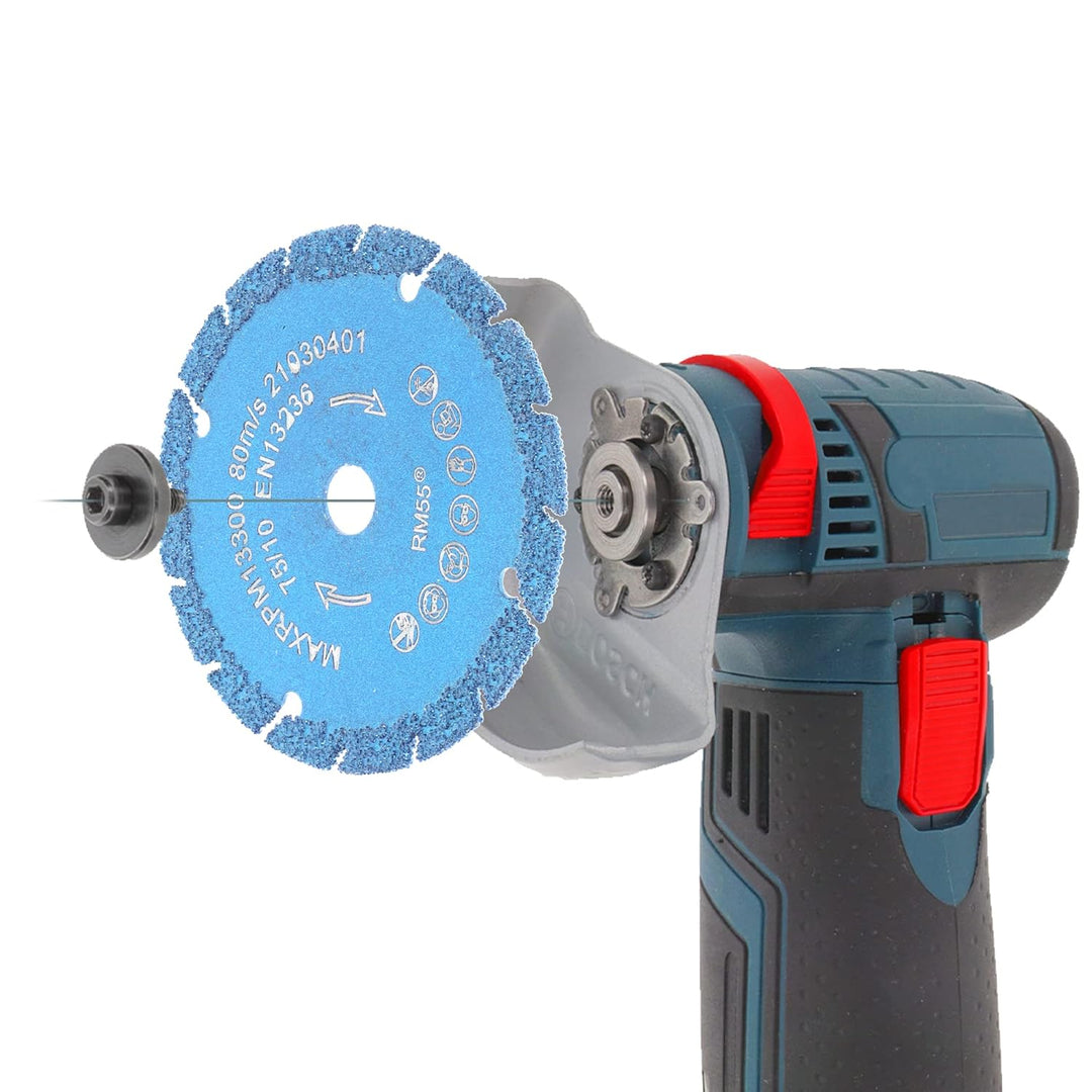PRODIAMANT 75mm Multicut Diamant Trennscheibe für akku Winkelschleifer 76mm Akkuflex Titanit-Segment