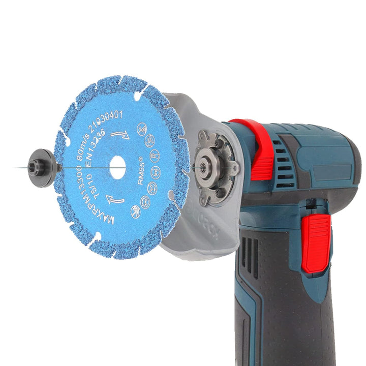 PRODIAMANT 75mm Multicut Diamant Trennscheibe für akku Winkelschleifer 76mm Akkuflex Titanit-Segment