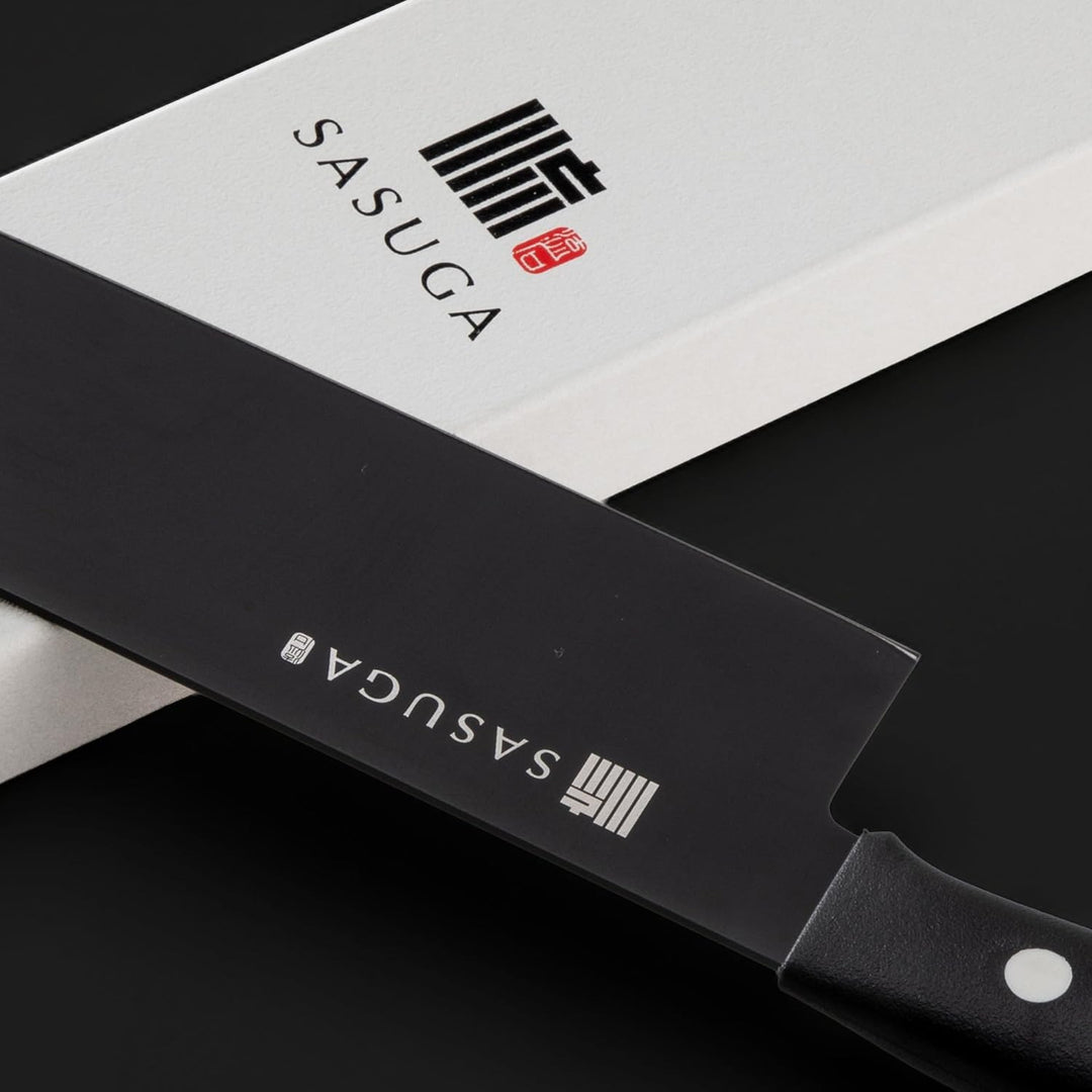 Japanisches Nakiri-Gemüsemesser 165 mm - Made in Japan | Molybdän-Vanadium-Edelstahl | Flache Klinge
