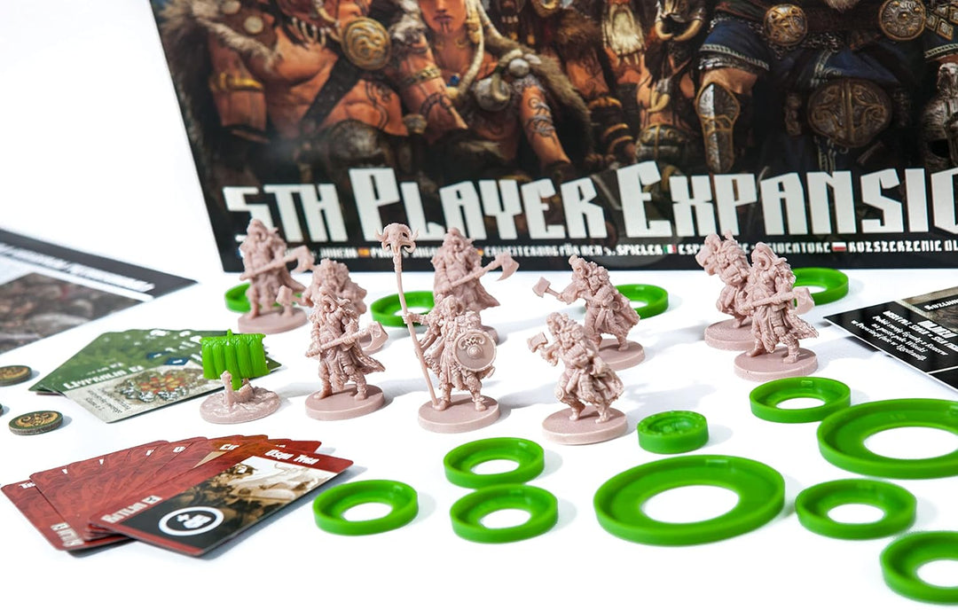 CMON | Blood Rage – Der 5. Spieler | Erweiterung | Expertenspiel | Strategiespiel | 2-5 Spieler | Ab