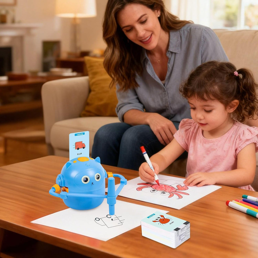 Zeichenroboter Für Kinder, Interaktiver Zeichenroboter Kinder, Lustiges Zeichenspielzeug Mit Spracha