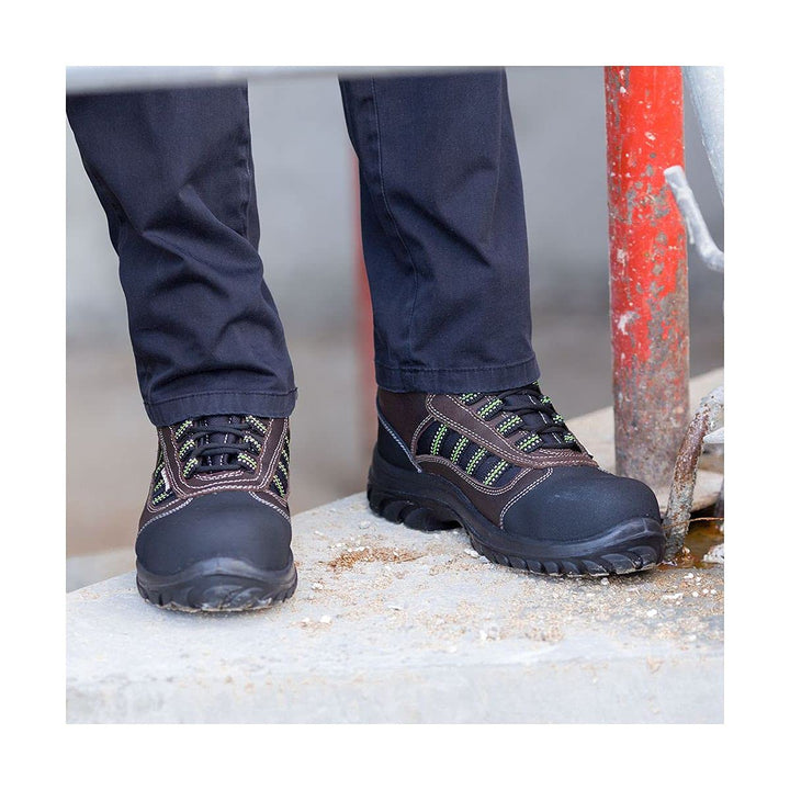 Lemaitre DOURS30BR36 DOURO S3 bas Sicherheitsschuhe, Schwarz/Braun, Grösse 36 36 EU, 36 EU