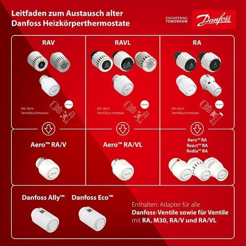 Danfoss 013G6170 RAX Heizkoerperthermostat mechanisch 8 bis 28 °C
