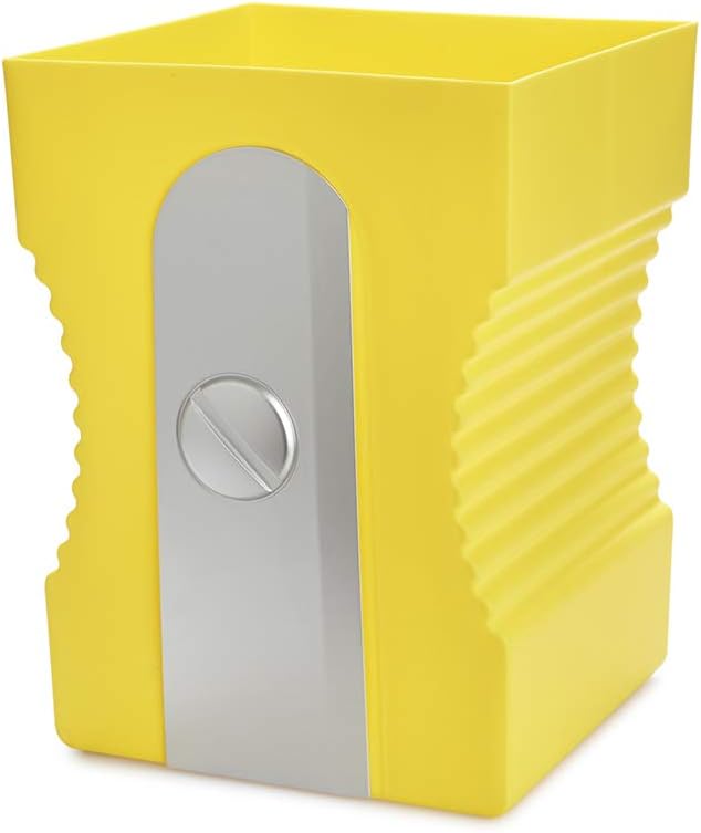 balvi Papierkorb Sharpener Farbe Gelb Papierkorb in Form eines Bleistiftspitzers ABS-Kunststoff/Poly