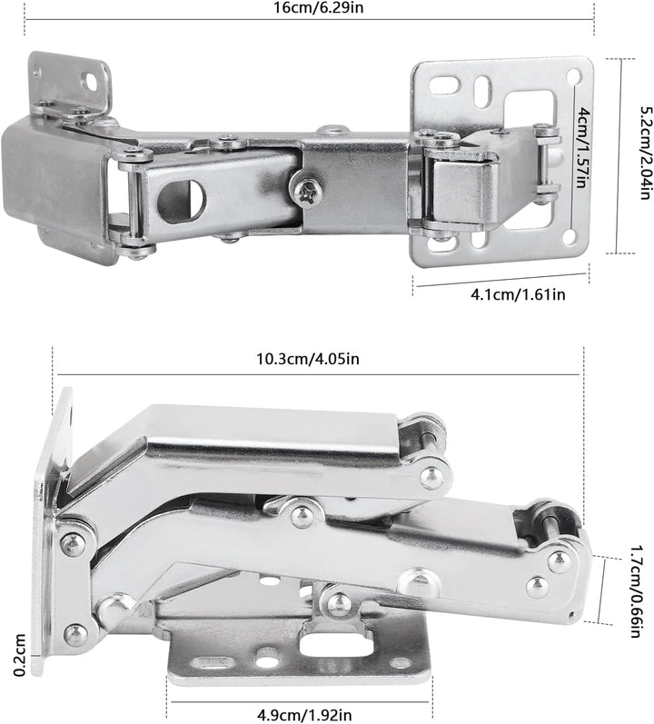 Aufschraubscharnier mit Feder 170° Küche Schrank Türscharniere grosse Winkeltür-Scharniereen, Eckans
