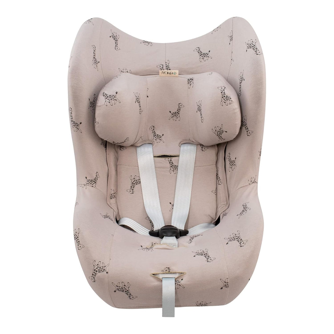 JYOKO KIDS Bezug kompatibel mit Cybex Gold Sirona - M2 I-Size, GB Vaya I-Size (GIRAFFE, M2 iSize) Sa