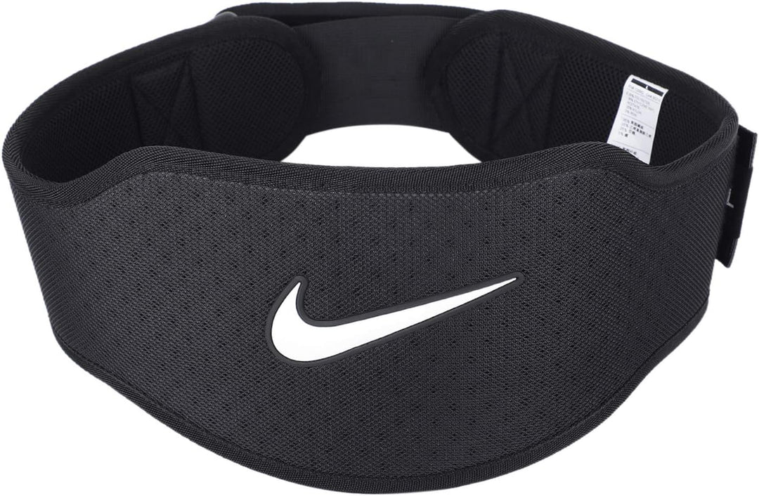 Nike Strength Trainingsgürtel, 3,0 M Schwarz/Schwarz/Weiss, M Schwarz/Schwarz/Weiss