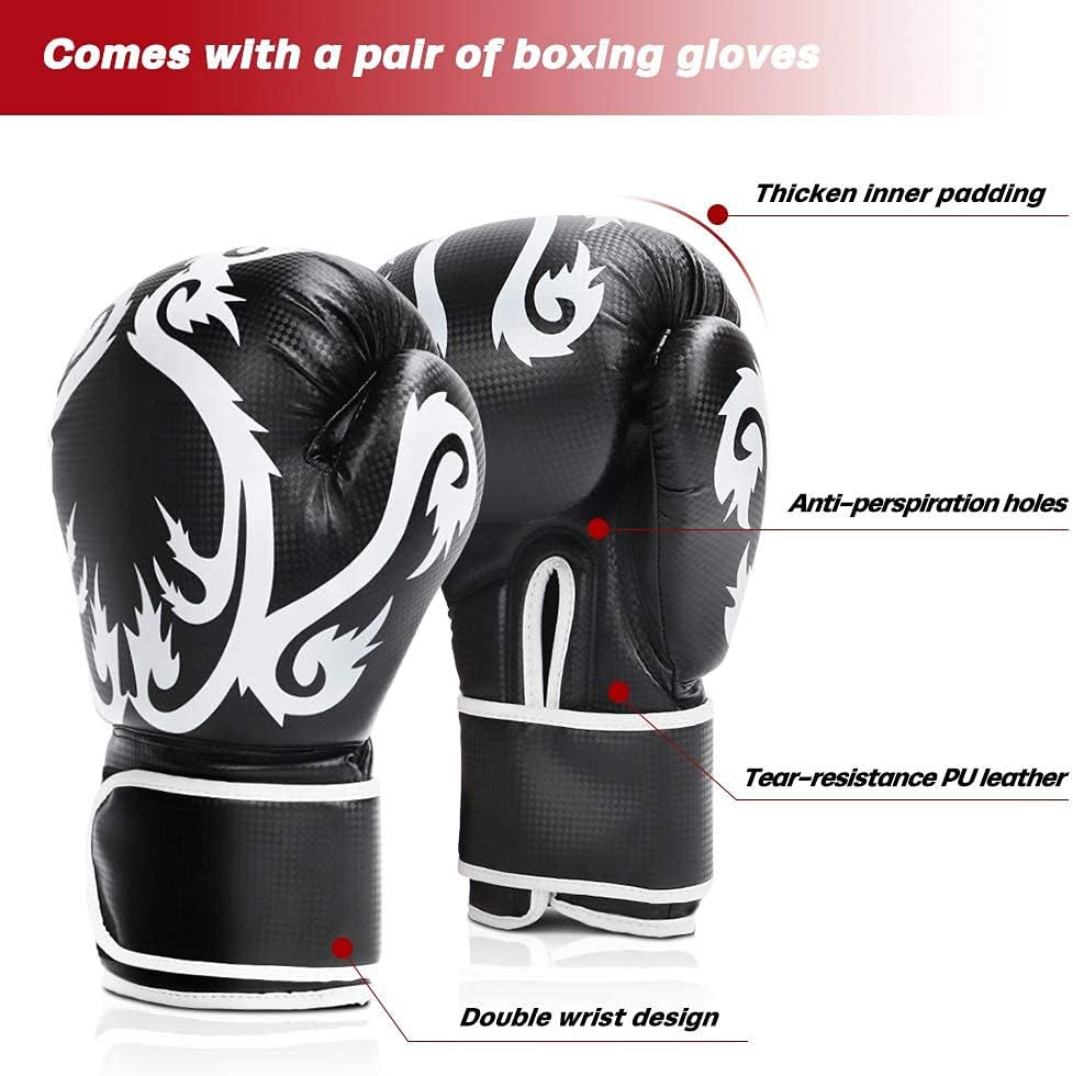 Dripex Boxsack Erwachsene Freistehender Standboxsack MMA Boxpartner Boxing Trainer Heavy Duty Boxsac