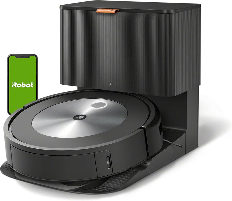 iRobot® Roomba® j7+ WLAN-fähiger Saugroboter mit automatischer Absaugstation, Kartierung und Zwei Gu