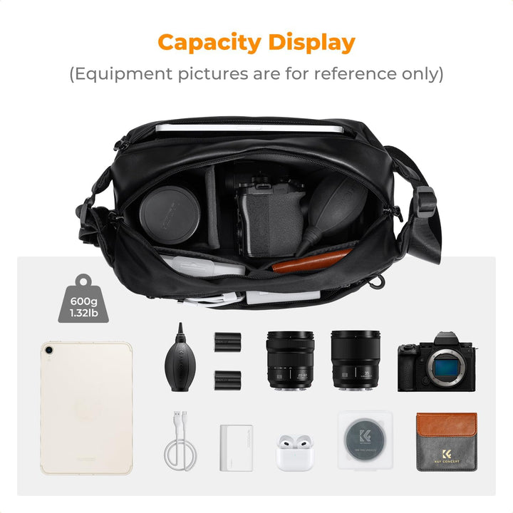 K&amp;F Concept Kamera-Rucksack, Schultertasche, quadratische Tasche, Taschen für Fotografen, Kamera-Rec